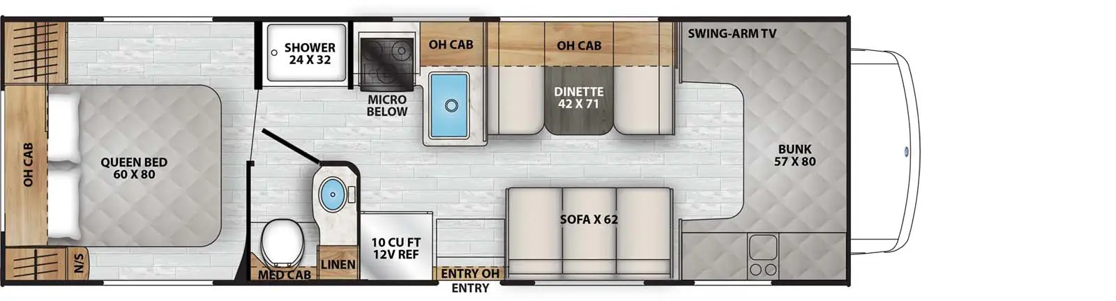 27QB - Ford E-450 Floorplan Image